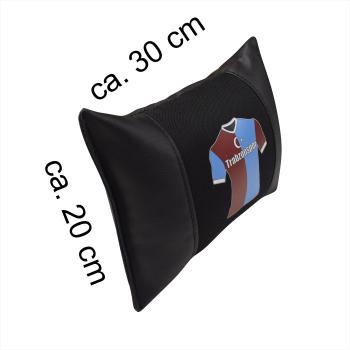 Auto Nackenkissen Nackenpolster Leder und gesticktes Polster Design Türkische Mannschaft Trabzon Trabzonspor Fussballtrikot